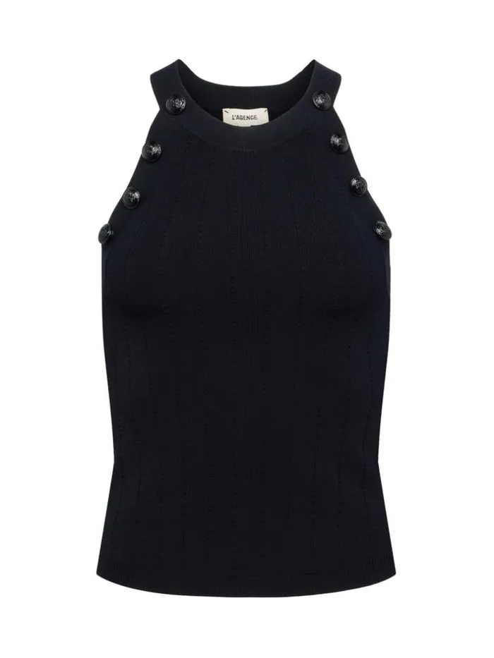 L039Agence Knitwear Women Rosemary Tank Blackblack
