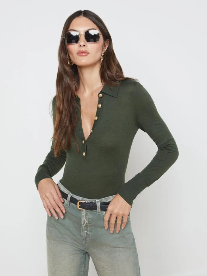 L039Agence Knitwear Women Sterling Sweater Armygold