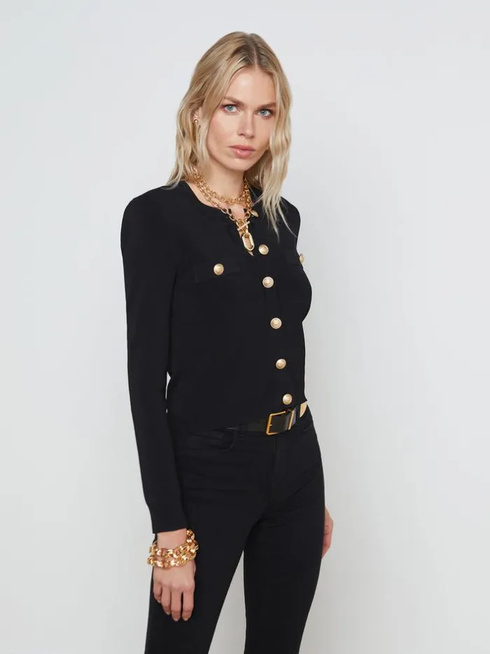 L039Agence Knitwear Women Toulouse Cardigan Black
