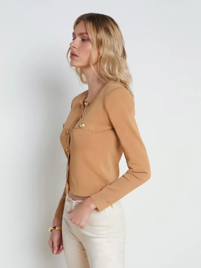 L039Agence Knitwear Women Toulouse Cardigan Soft Camel