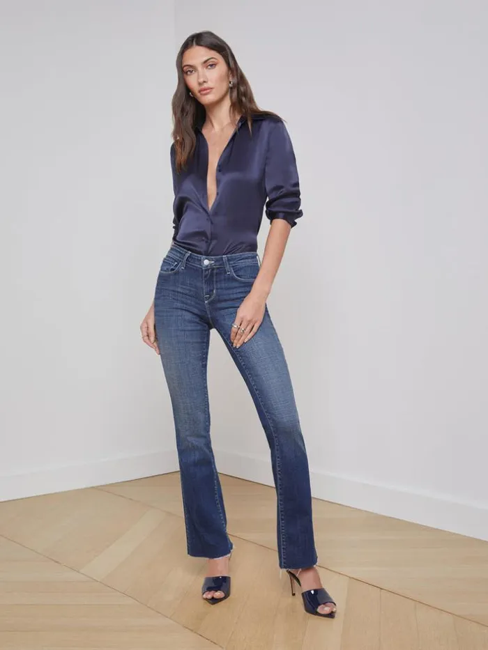 L039Agence Low Rise Denim Women Sneeki Jean Naples
