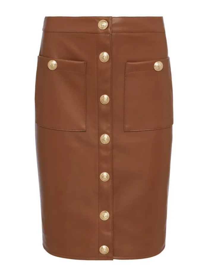 L039Agence Pants Shorts and Skirts Women Amira Pencil Skirt Smoky Quartz
