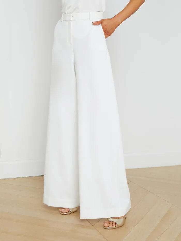 L039Agence Pants Shorts and Skirts Women Gavin WideLeg Pant White