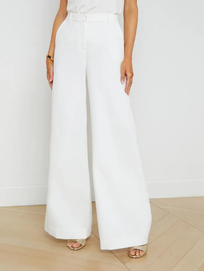 L039Agence Pants Shorts and Skirts Women Gavin WideLeg Pant White