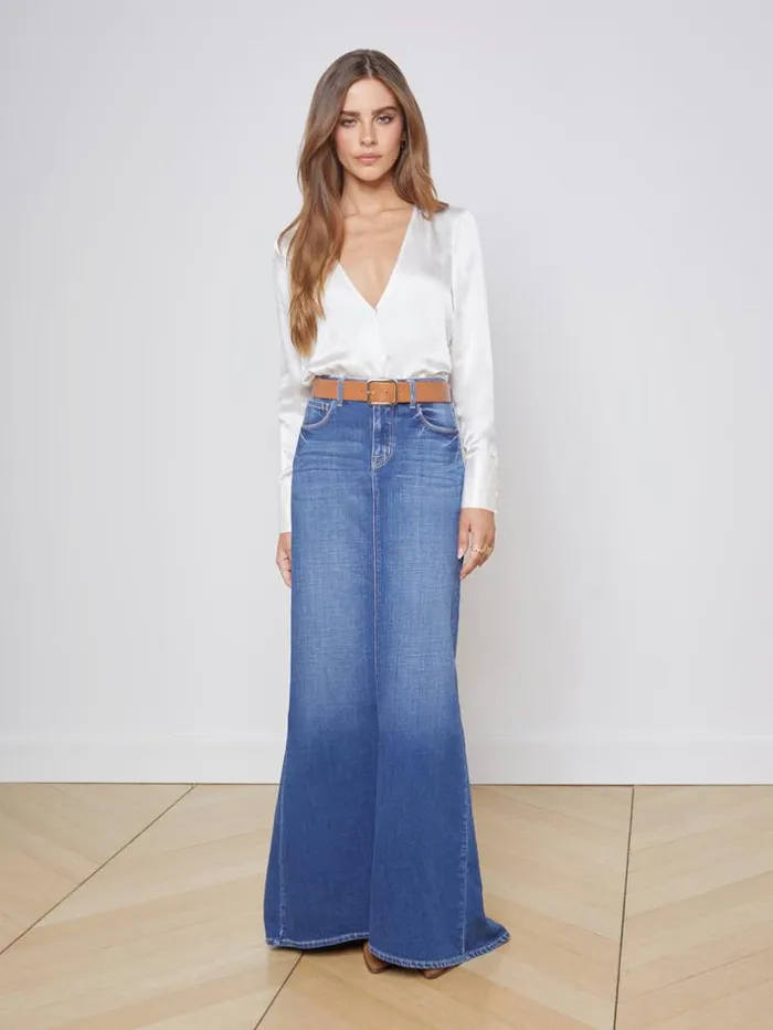 L039Agence Pants Shorts and Skirts Women Kailani Denim Skirt Athos