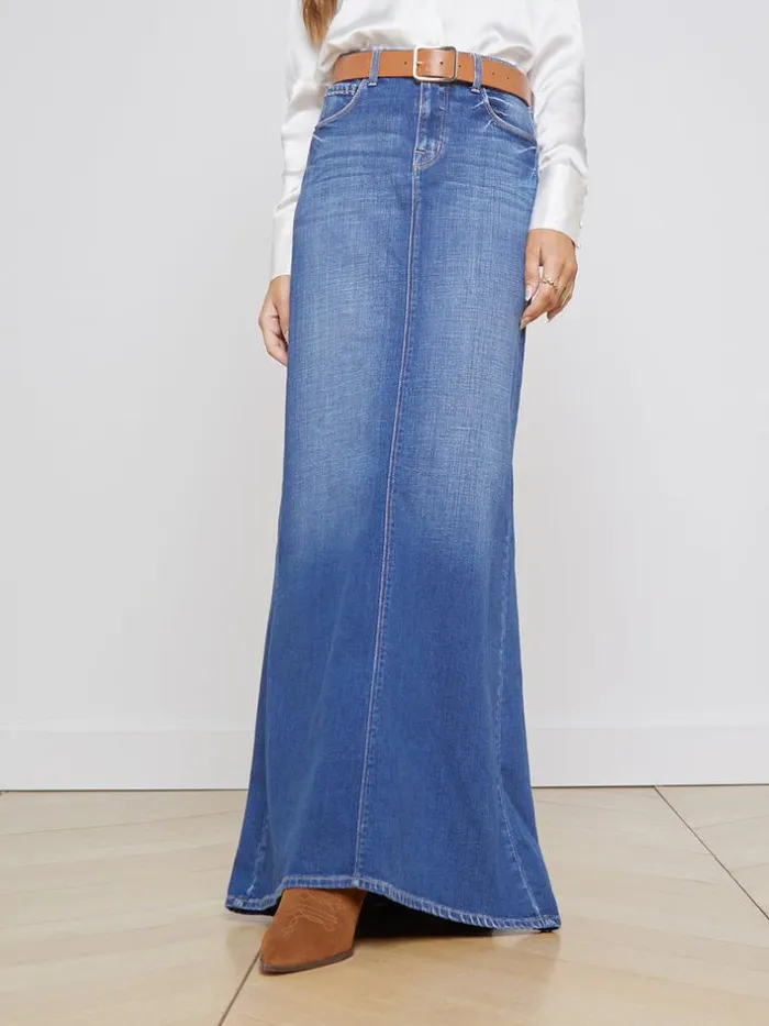 L039Agence Pants Shorts and Skirts Women Kailani Denim Skirt Athos