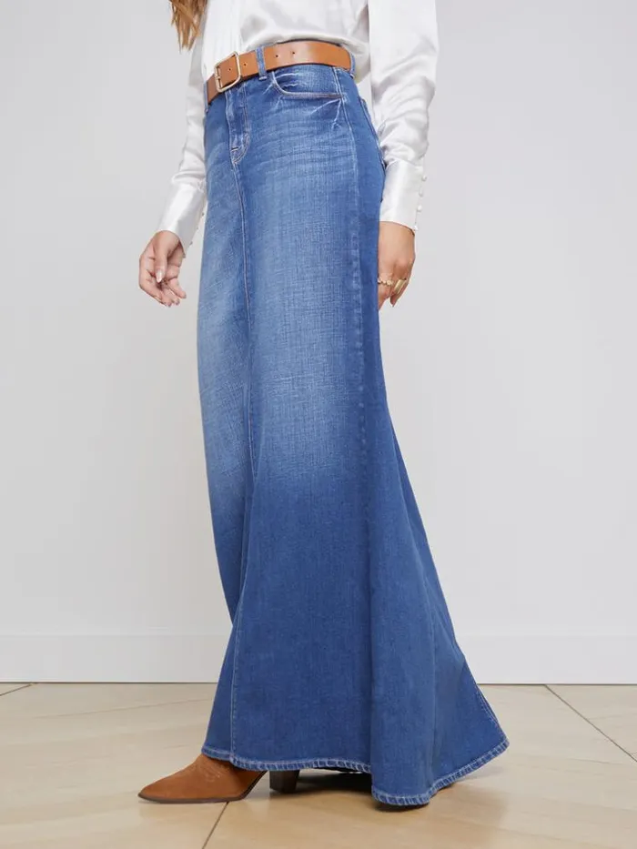 L039Agence Pants Shorts and Skirts Women Kailani Denim Skirt Athos