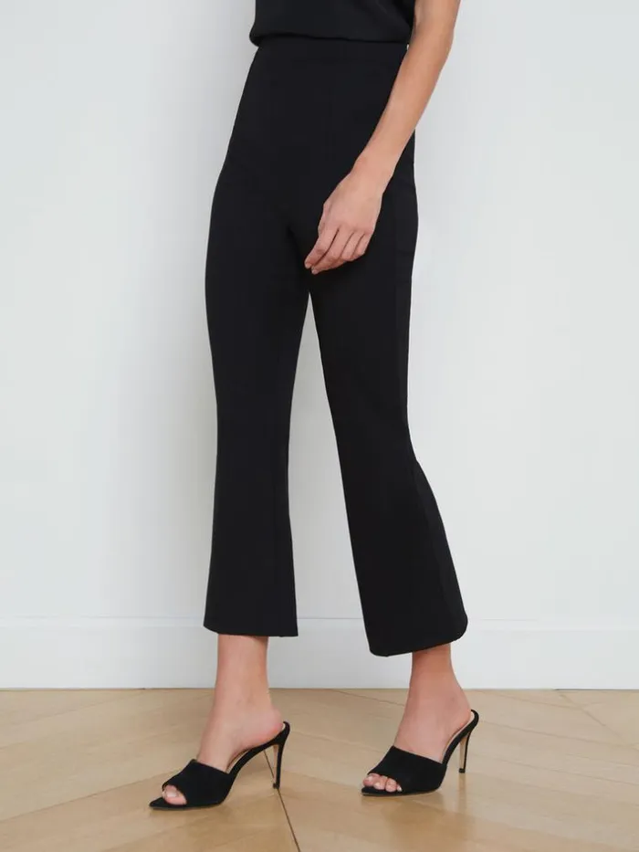 L039Agence Pants Shorts and Skirts Women Kayden PullOn Kick Flare Pant Black