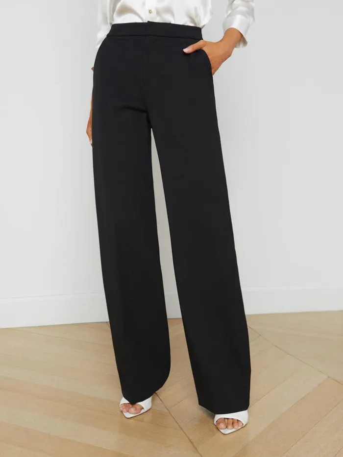 L039Agence Pants Shorts and Skirts Women Livvy StraightLeg Trouser Black