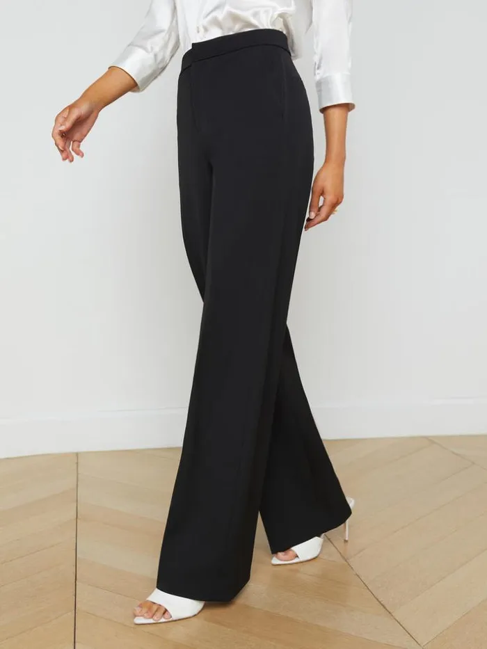 L039Agence Pants Shorts and Skirts Women Livvy StraightLeg Trouser Black