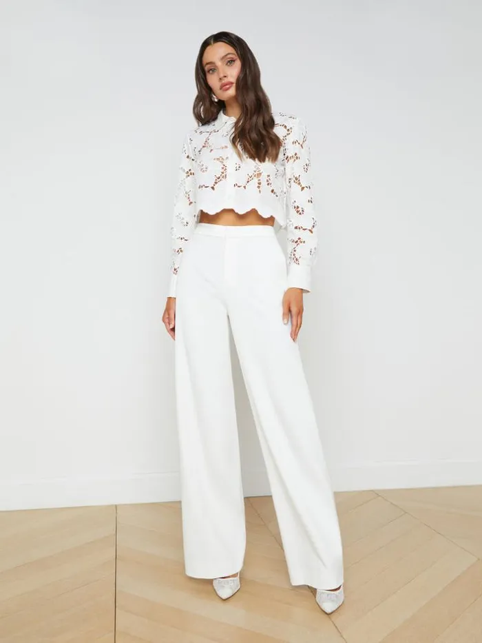 L039Agence Pants Shorts and Skirts Women Livvy StraightLeg Trouser White