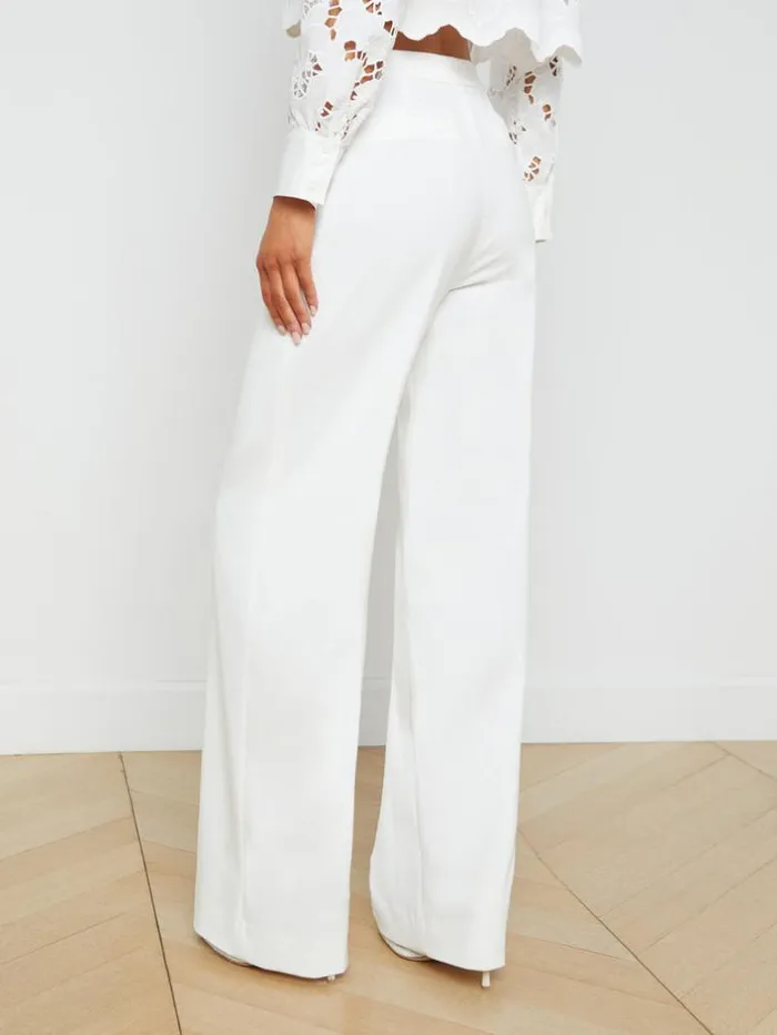 L039Agence Pants Shorts and Skirts Women Livvy StraightLeg Trouser White