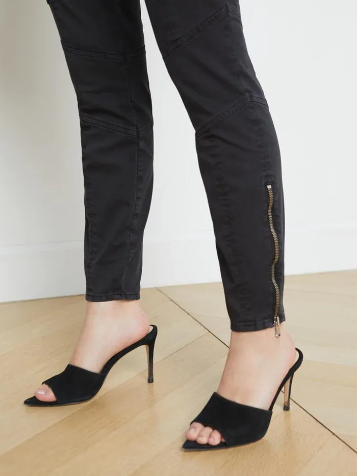 L039Agence Pants Shorts and Skirts Women Patton Cargo Skinny Pant Worn Black