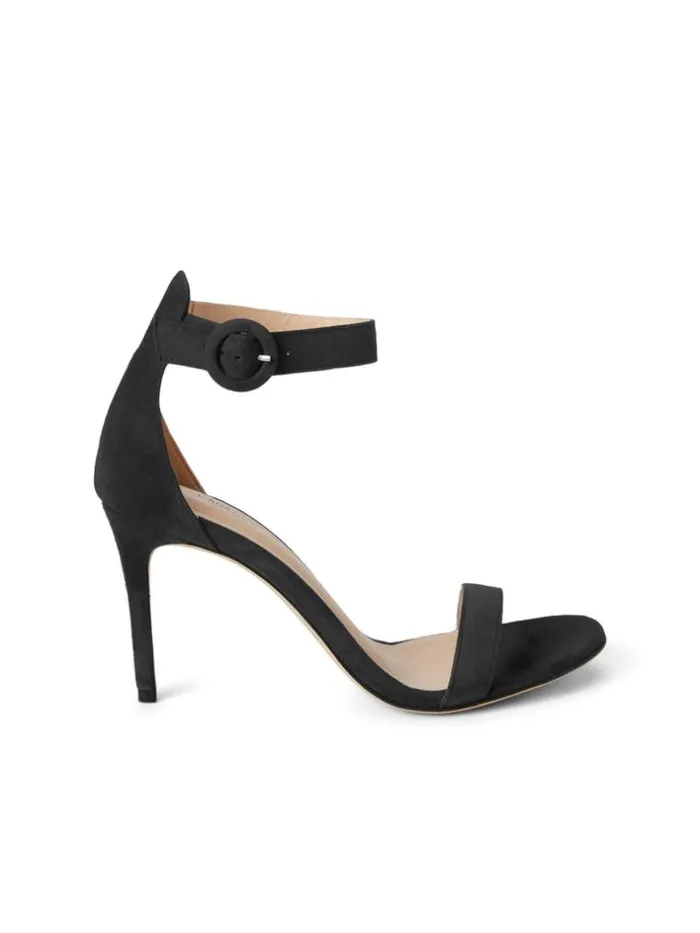 L039Agence Sandals and Wedges Women Gisele Sandal Black Suede