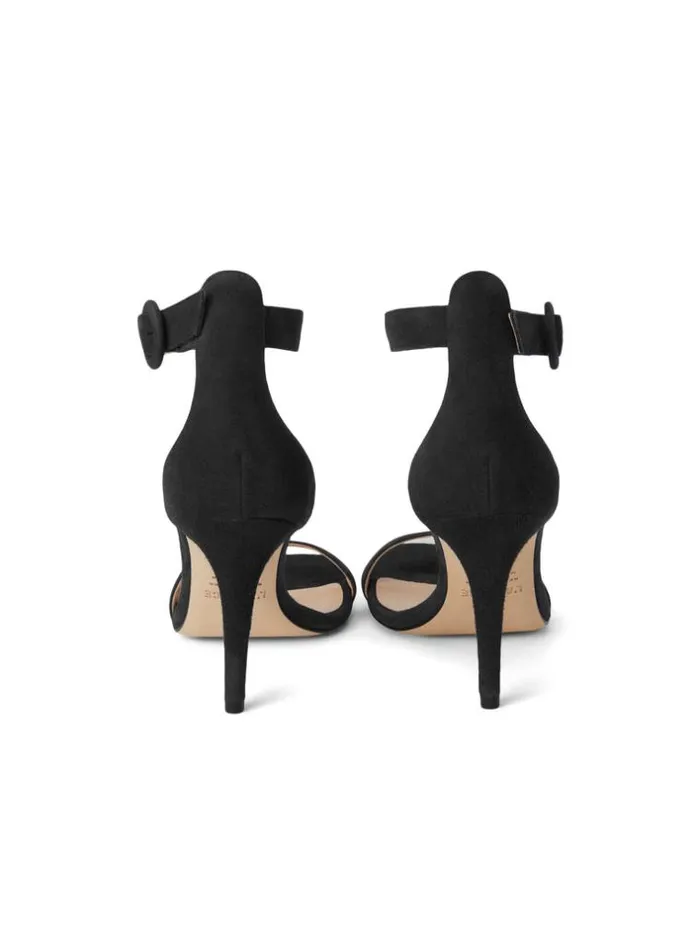 L039Agence Sandals and Wedges Women Gisele Sandal Black Suede