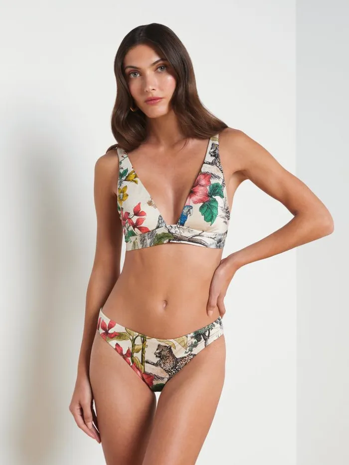 L039Agence Swimwear Women Lexie Bikini Top Jungle Multi