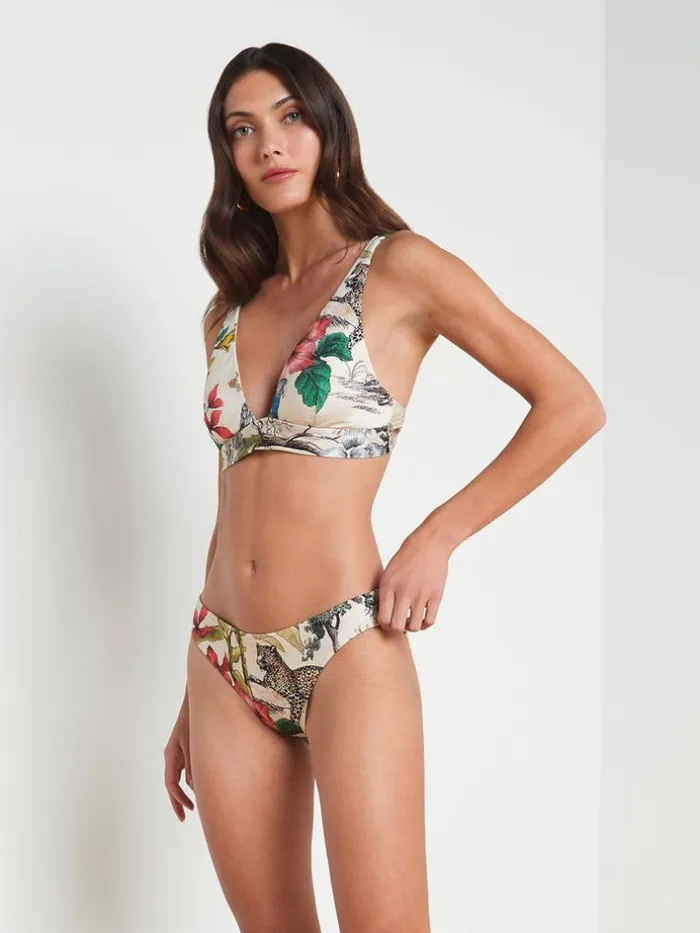 L039Agence Swimwear Women Lexie Bikini Top Jungle Multi