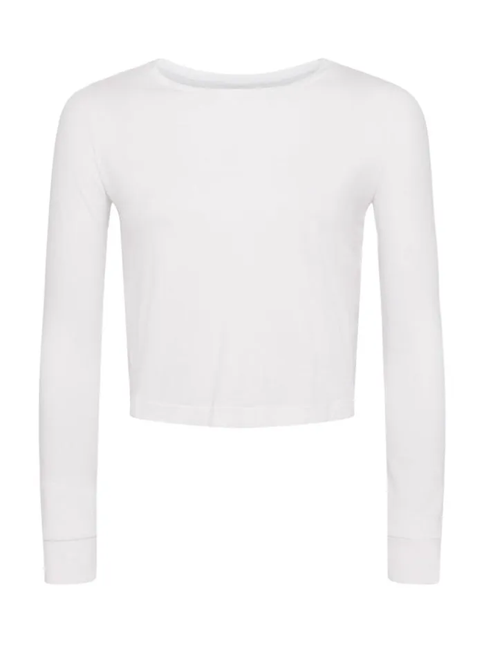 L039Agence Tees Women Benny Cotton Crewneck Tee White