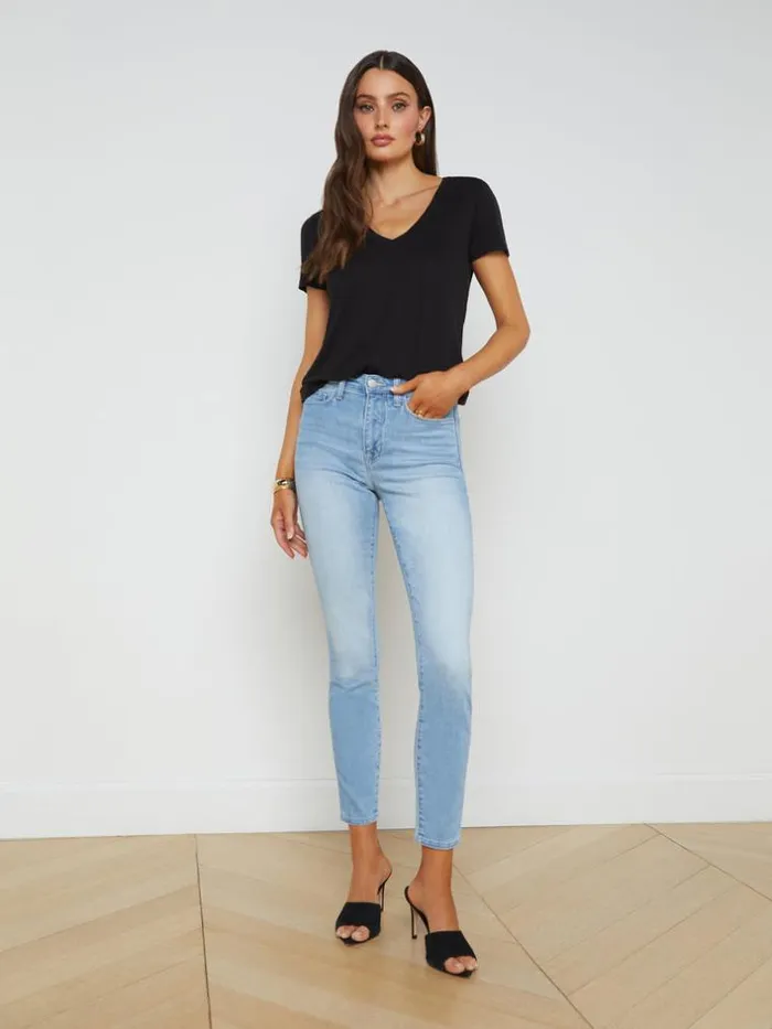 L039Agence Tees Women Daijia VNeck Tee Black