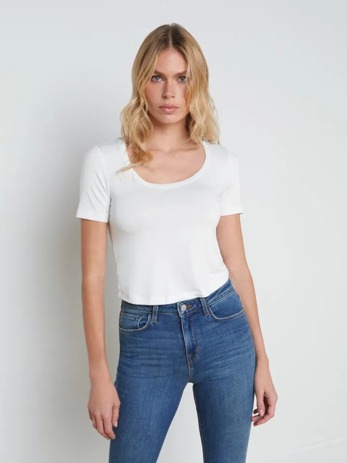 L039Agence Tees Women Dana Tee White
