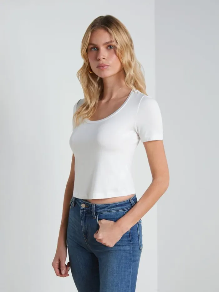 L039Agence Tees Women Dana Tee White