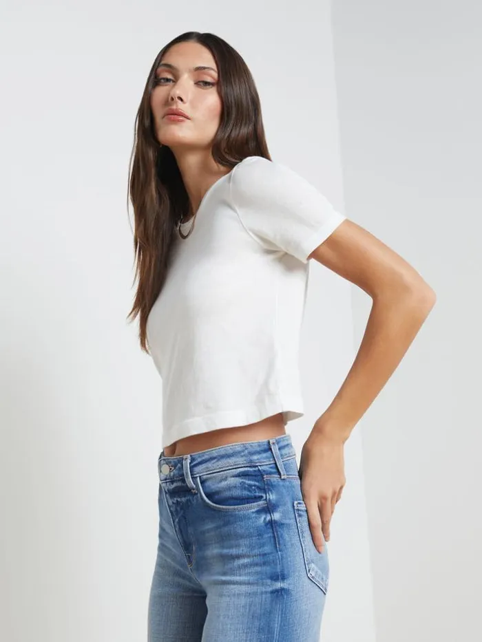 L039Agence Tees Women Donna Tee White