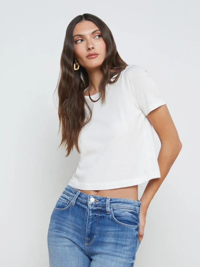 L039Agence Tees Women Donna Tee White
