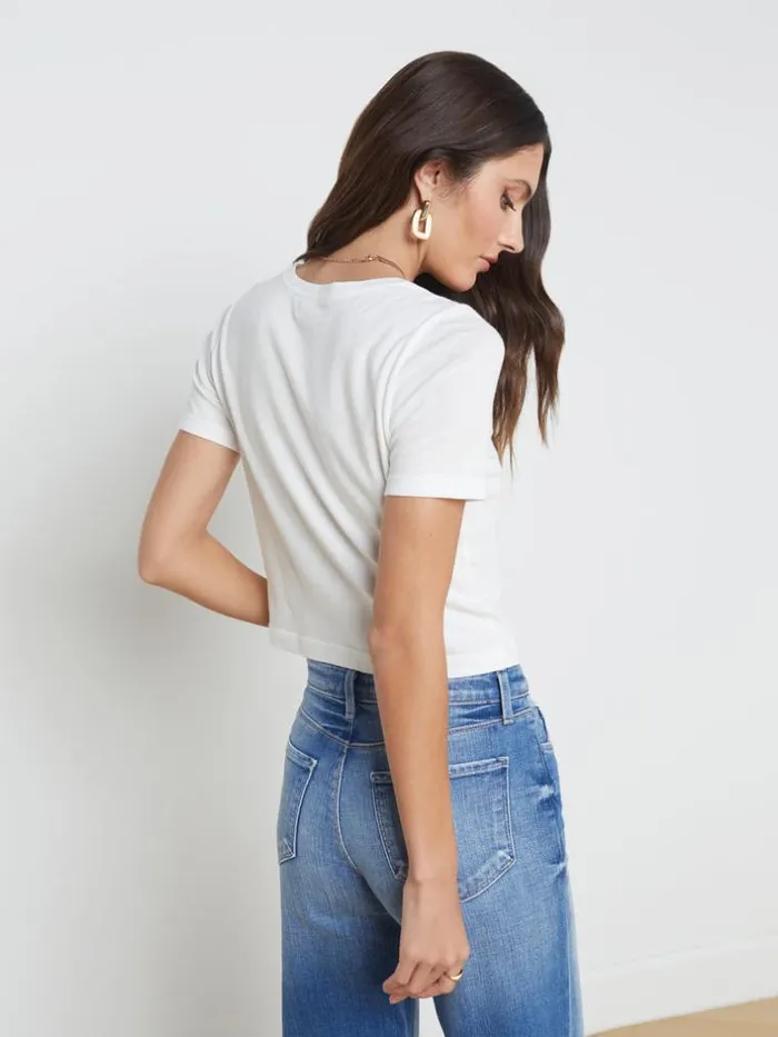 L039Agence Tees Women Donna Tee White