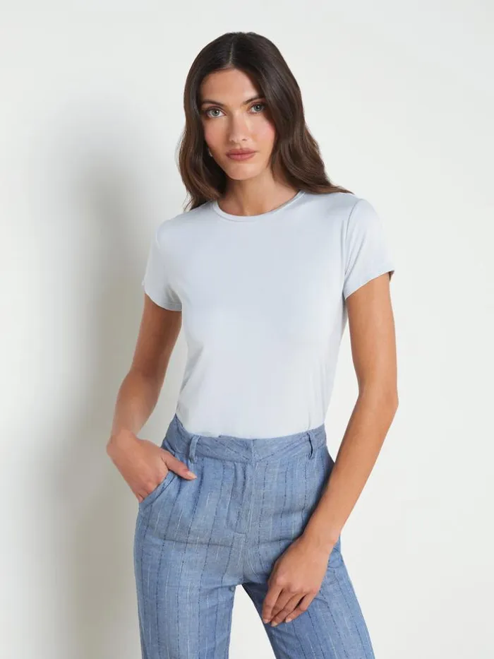L039Agence Tees Women Ressi Fitted Tee Parisian Blue
