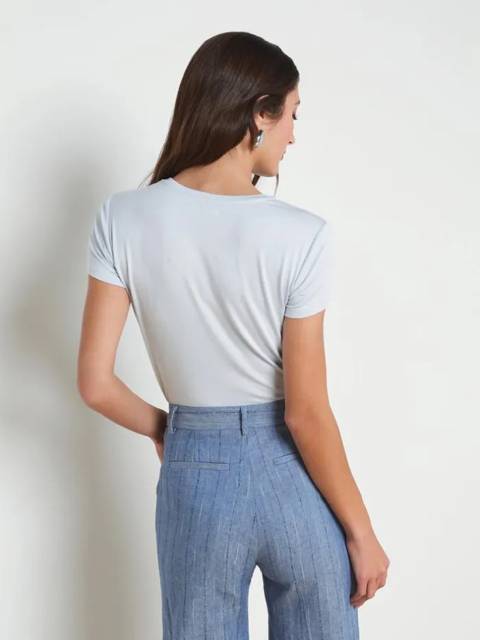 L039Agence Tees Women Ressi Fitted Tee Parisian Blue