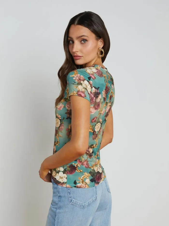 L039Agence Tees Women Ressi Fitted Tee Small Multi Rococo