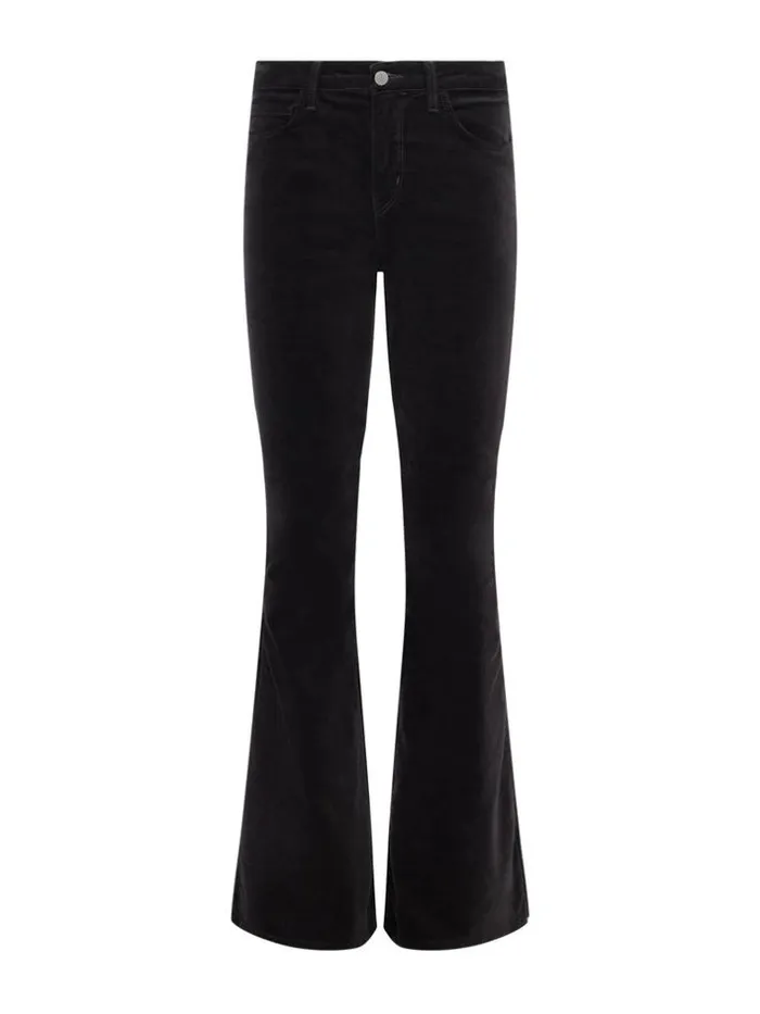L039Agence Velvet Denim Women Marty Velvet Jean Greystone