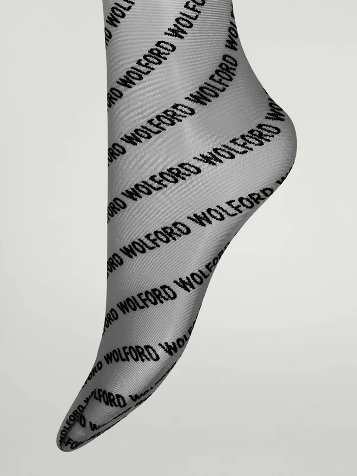 Logo Band Tights Blackblack Women Wolford Tights