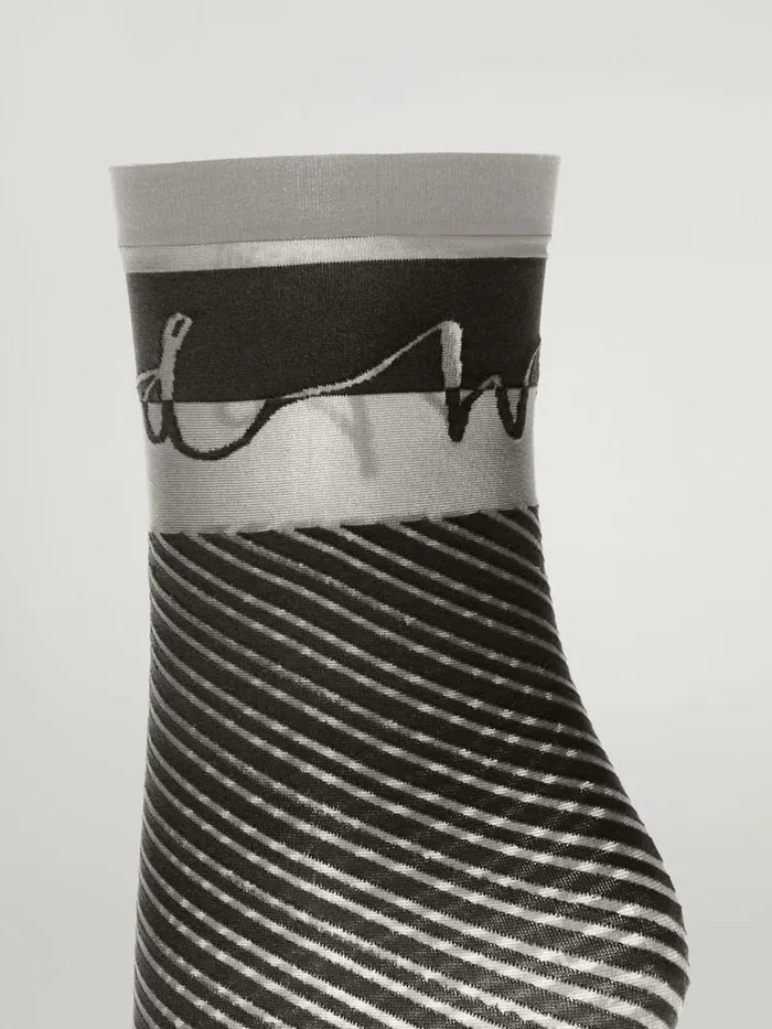 Logo Script Socks Fogblack Women Wolford Socks