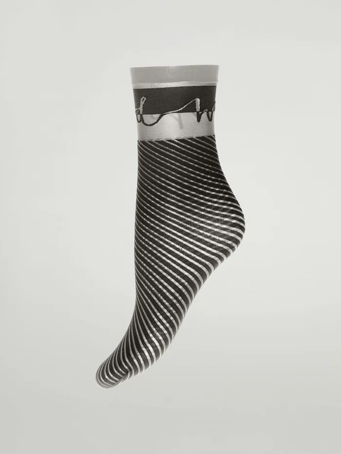 Logo Script Socks Fogblack Women Wolford Socks