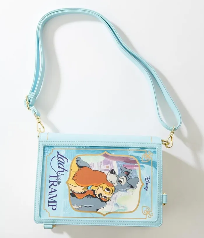 Loungefly Lady and The Tramp Book Convertible Backpack Accessories Unique Vintage Novelty Bags Loungefly Lady and The Tramp Book Convertible Backpack Accessories Unique Vintage Novelty Bags