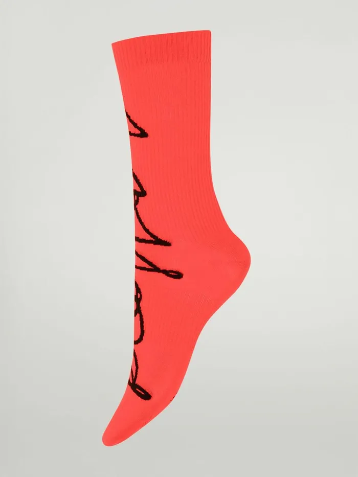 Lurex Logo Script Socks Jasperblack Women Wolford Socks
