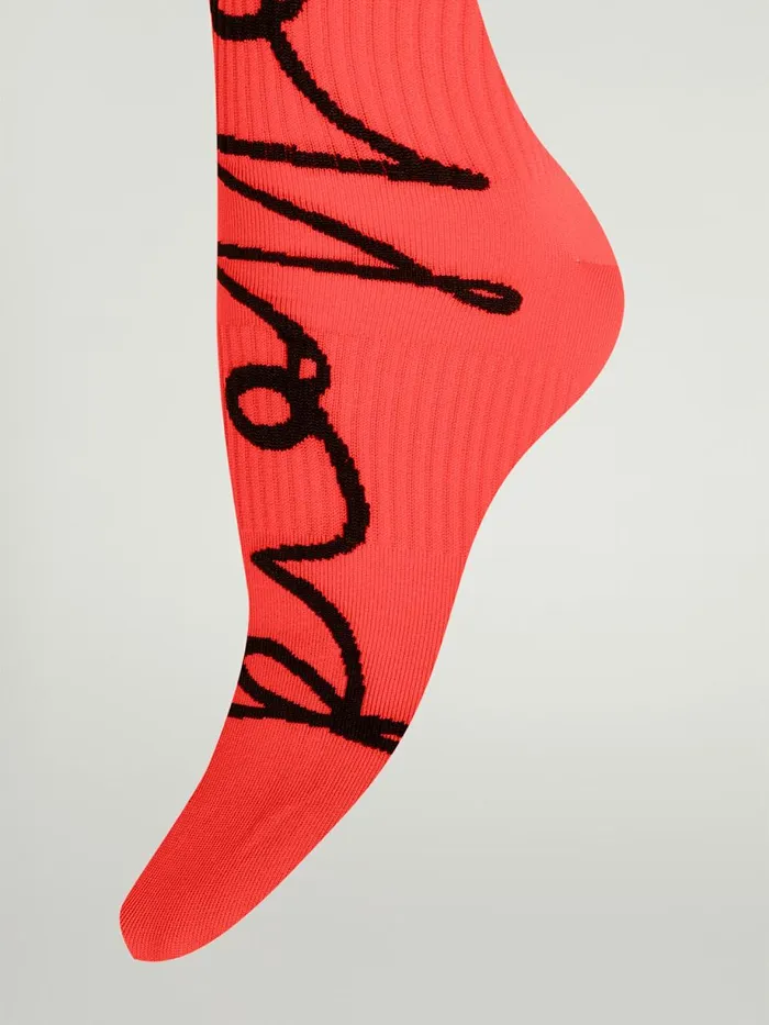 Lurex Logo Script Socks Jasperblack Women Wolford Socks