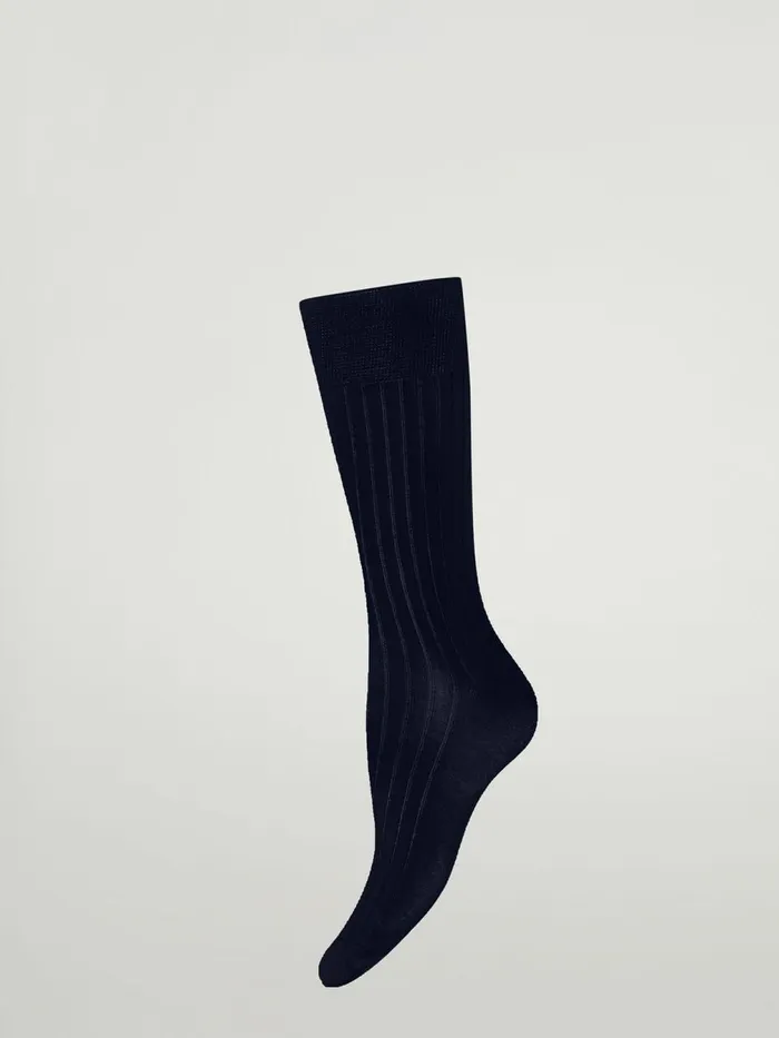 Luxury Cotton Rib Socks Admiral Women Wolford Socks