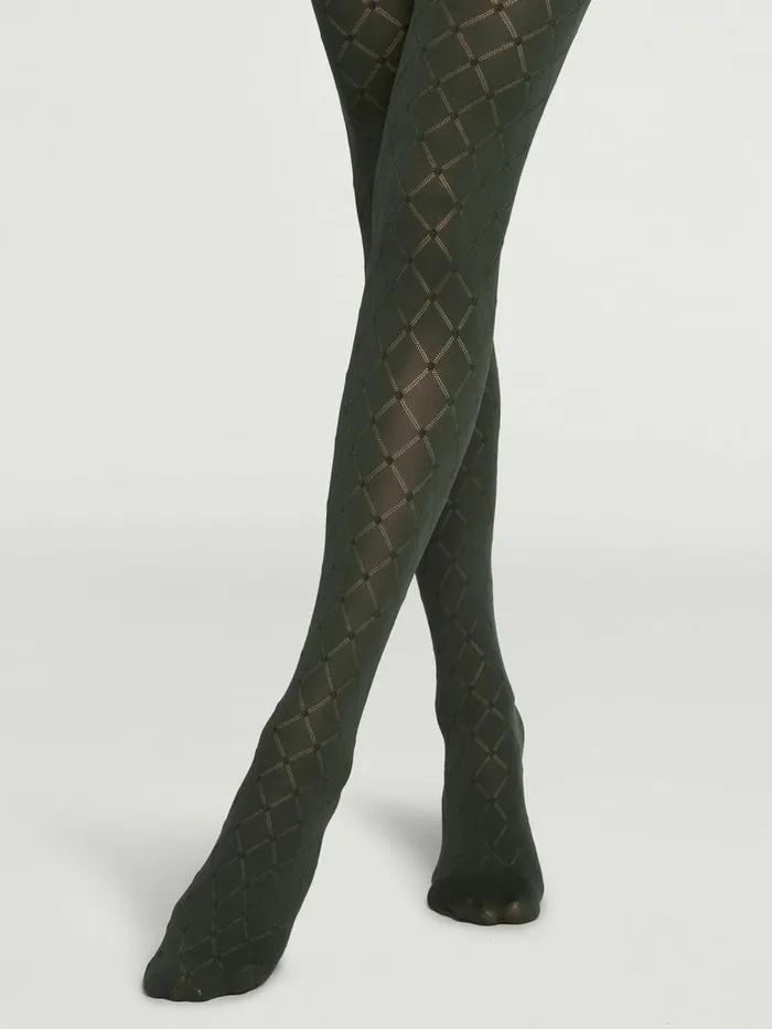 Marge Tights Dark Green Women Wolford Tights