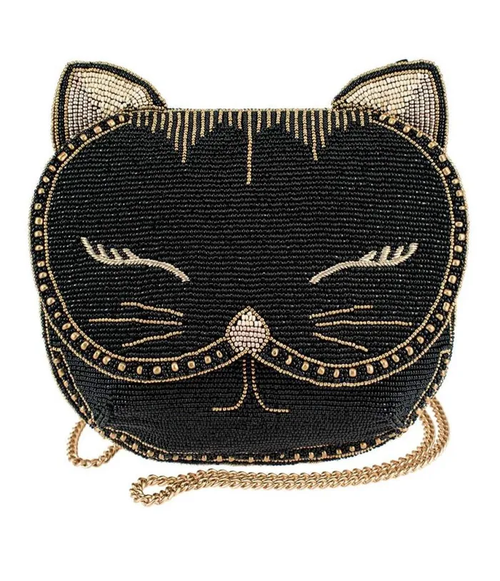 Mary Frances Whiskers Cat Crossbody Bag Accessories Unique Vintage Novelty Bags Mary Frances Whiskers Cat Crossbody Bag Accessories Unique Vintage Novelty Bags