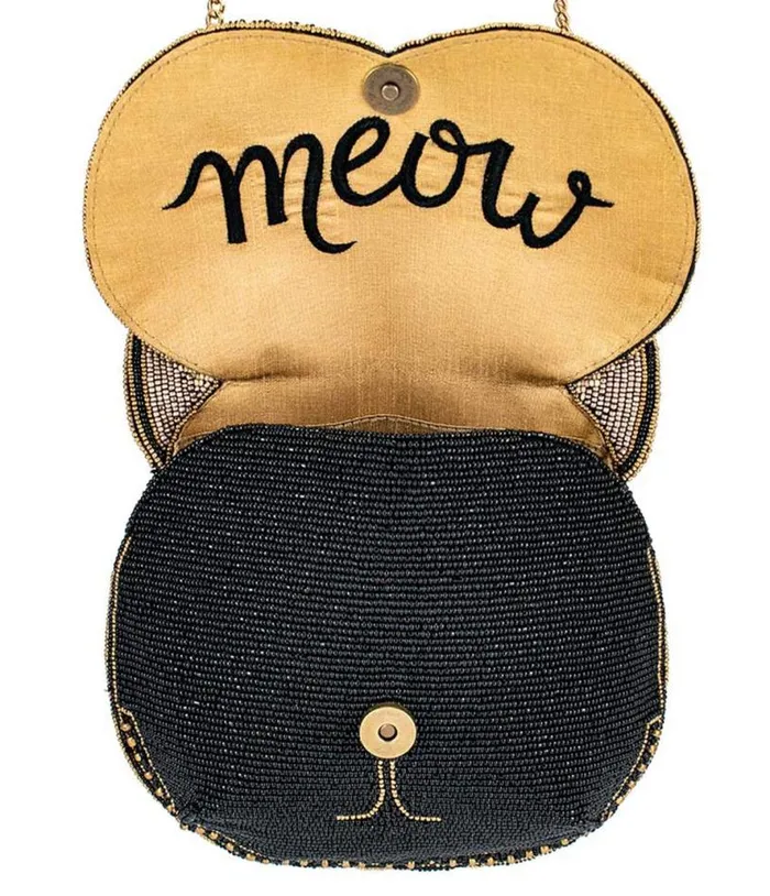Mary Frances Whiskers Cat Crossbody Bag Accessories Unique Vintage Novelty Bags