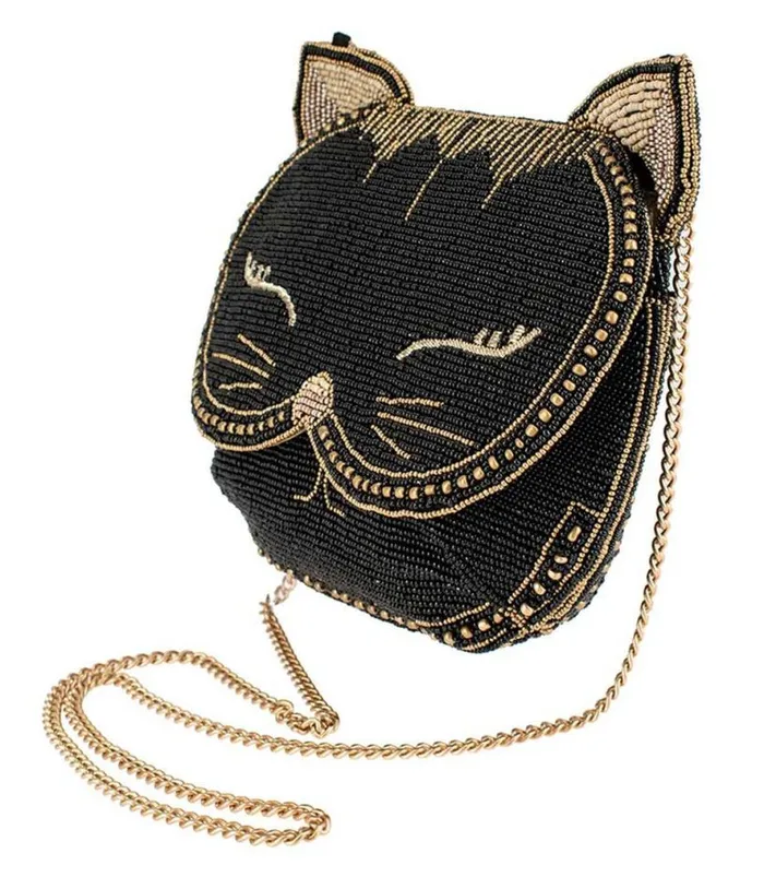 Mary Frances Whiskers Cat Crossbody Bag Accessories Unique Vintage Novelty Bags
