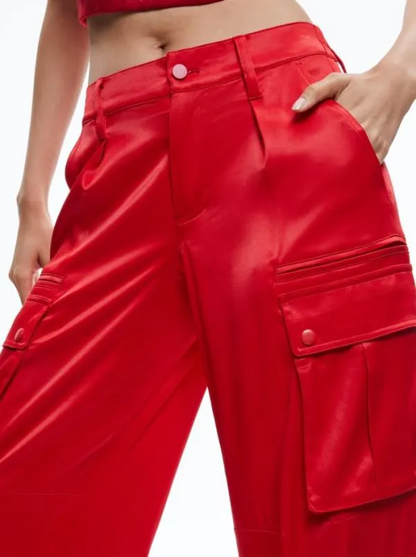 Matching Sets Women Alice Olivia ADARA BUSTIER TOP JOETTE LOW RISE CARGO PANT Matching Sets Women Alice Olivia ADARA BUSTIER TOP JOETTE LOW RISE CARGO PANT