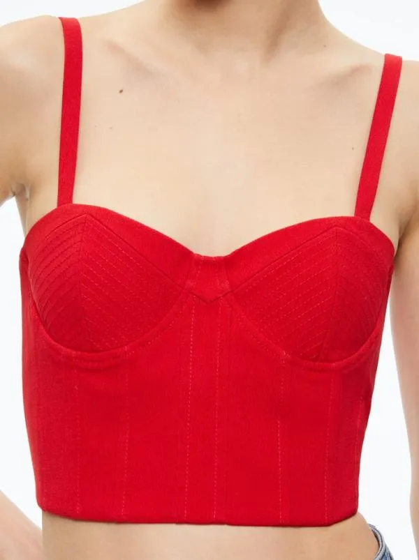 Matching Sets Women Alice Olivia ADARA BUSTIER TOP JOETTE LOW RISE CARGO PANT Matching Sets Women Alice Olivia ADARA BUSTIER TOP JOETTE LOW RISE CARGO PANT