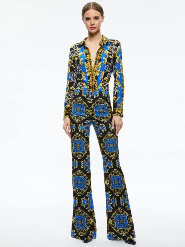 Matching Sets Women Alice Olivia BREANN FITTED BLAZER TEENY FIT FLARE BOOTCUT PANT Matching Sets Women Alice Olivia BREANN FITTED BLAZER TEENY FIT FLARE BOOTCUT PANT
