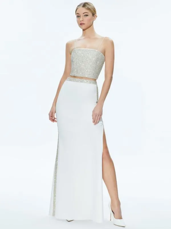 Matching Sets Women Alice Olivia CERESI EMBELLISHED CROP TOP MARILYNN EMBELLISHED MAXI SKIRT Matching Sets Women Alice Olivia CERESI EMBELLISHED CROP TOP MARILYNN EMBELLISHED MAXI SKIRT