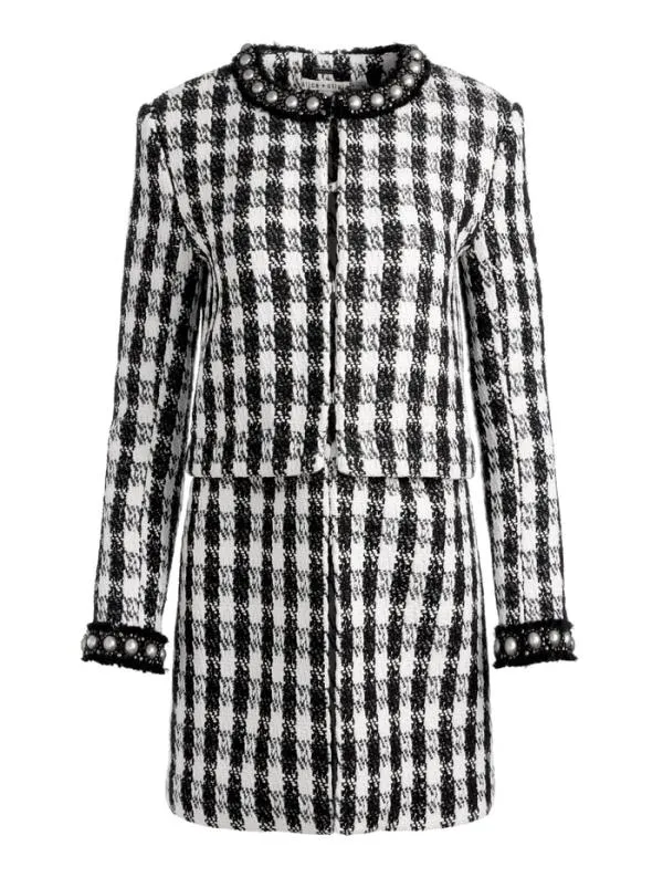Matching Sets Women Alice Olivia DEON TWOFER TWEED JACKET MACE TWEED MINI SKORT Matching Sets Women Alice Olivia DEON TWOFER TWEED JACKET MACE TWEED MINI SKORT