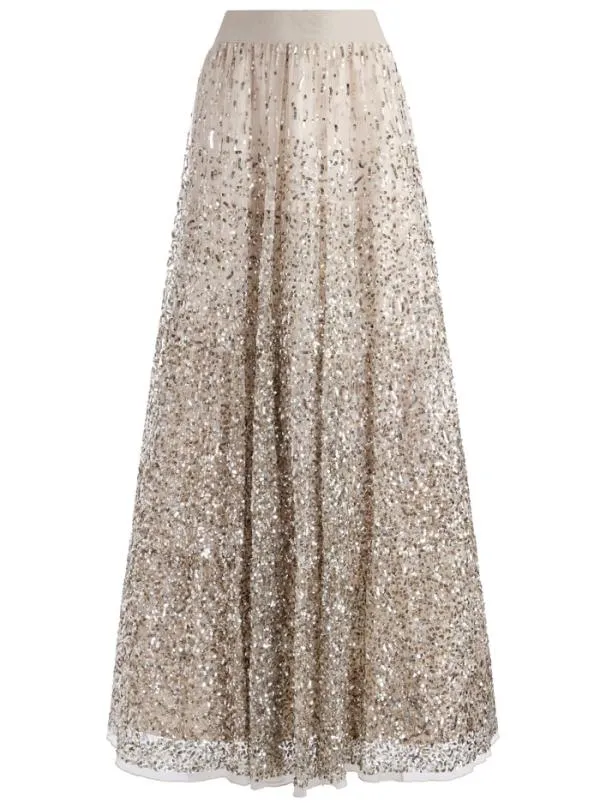 Matching Sets Women Alice Olivia GATZ EMBELLISHED HIGH NECK TOP CATRINA EMBELLISHED GOWN MAXI SKIRT Matching Sets Women Alice Olivia GATZ EMBELLISHED HIGH NECK TOP CATRINA EMBELLISHED GOWN MAXI SKIRT