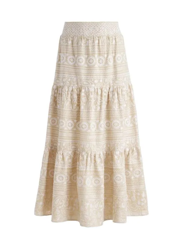 Matching Sets Women Alice Olivia JAYMEE TIE NECK CROPPED HALTER TOP REISE TIERED MIDI SKIRT Matching Sets Women Alice Olivia JAYMEE TIE NECK CROPPED HALTER TOP REISE TIERED MIDI SKIRT